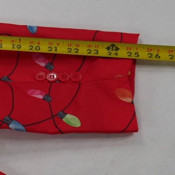 Life of the Party Red Blazer & Pants Christmas Suit Xmas Lights Men's X Large - Picture 8 of 14